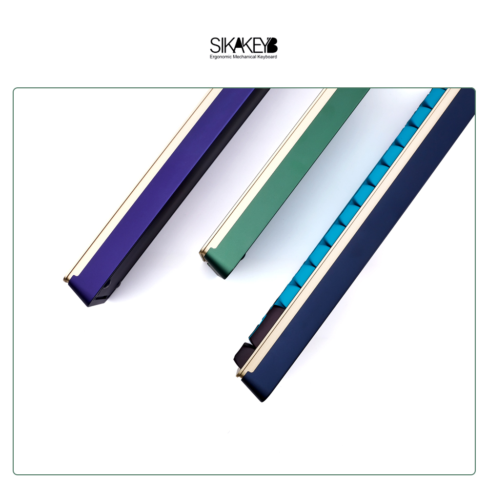 SIKAKEYB SK3 Castle set hot selling rgb backlit diy hotswap blue green Purple metal case 68key 65% aluminium mechanical keyboard