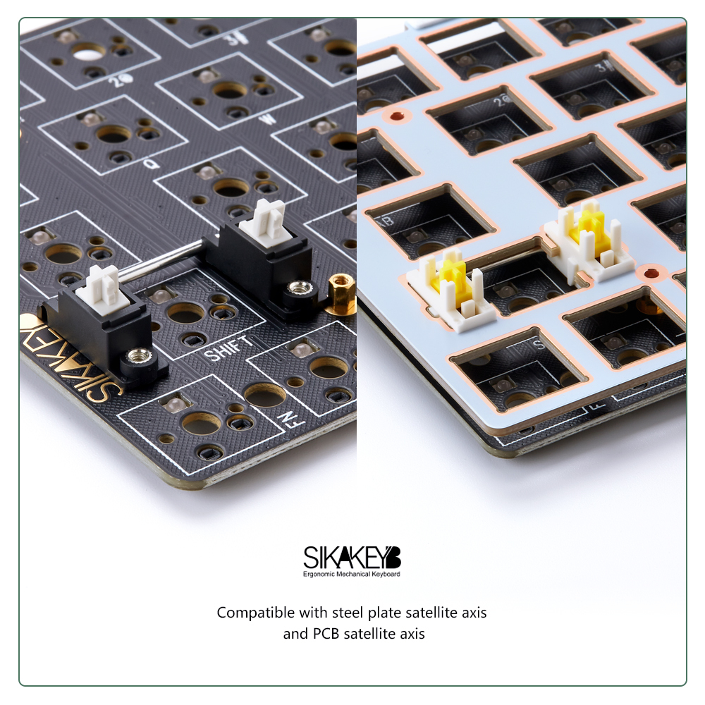 SIKAKEYB SK3 Castle set hot selling rgb backlit diy hotswap blue green Purple metal case 68key 65% aluminium mechanical keyboard