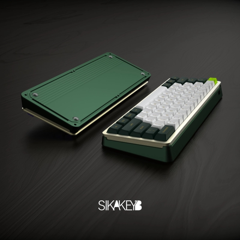 sikakeyb sk1 castle custom odm oem 61keys rgb backlit hotswap kit cnc diy case 60% Gasket aluminum metal mechanical keyboard