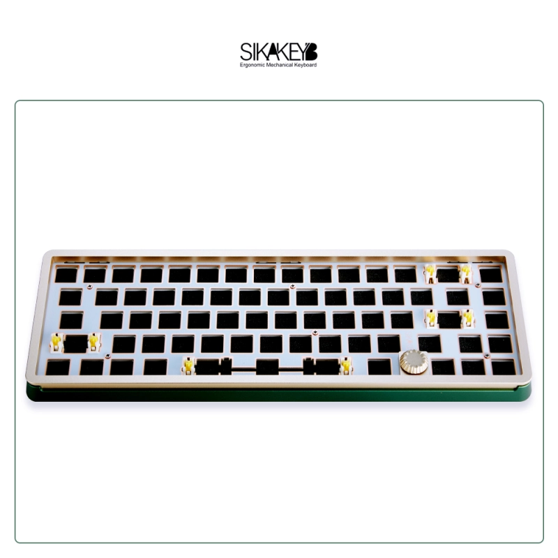 SIKAKEYB SK6 Castle Wired Wireless backlit gaming hotswap gasket Metal aluminum diy Kit %65 68 key knob mechanical keyboard
