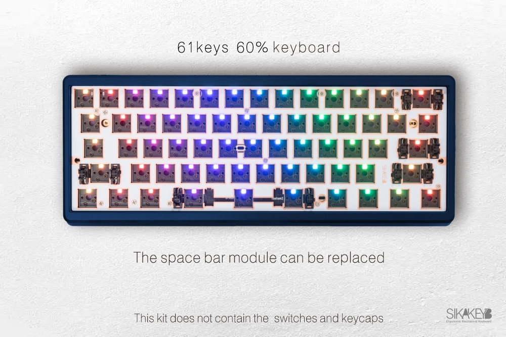 Sikakeyb Sk1 Tabard %60 Aluminum Mechanical Keyboard Kit
