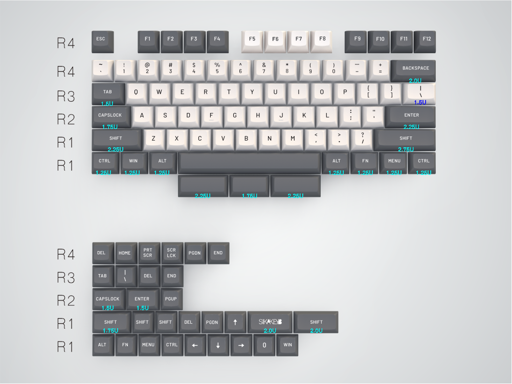 Sikakeyb Pbt Doubleshot Pbt 60 64 68 84 Mechanical Keyboard Keycap