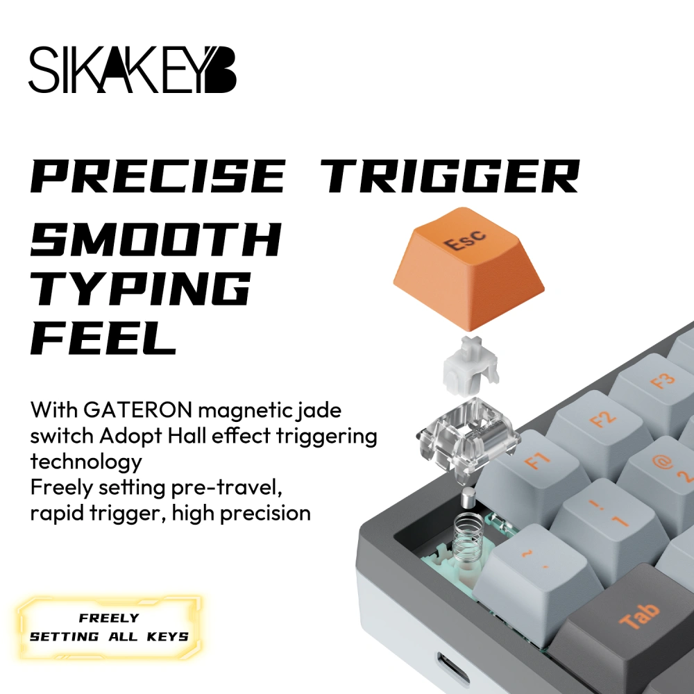 Sikakeyb Castle Ck75 83 Key %75 Magnetic Keyboard