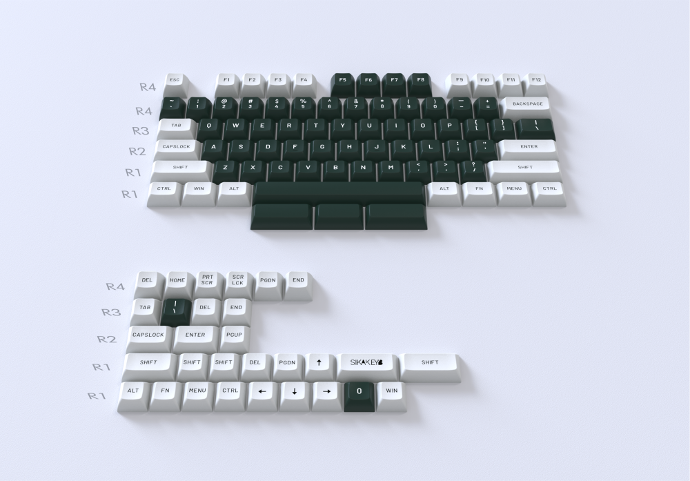 Sikakeyb Pbt Doubleshot Pbt 60 64 68 84 Mechanical Keyboard Keycap