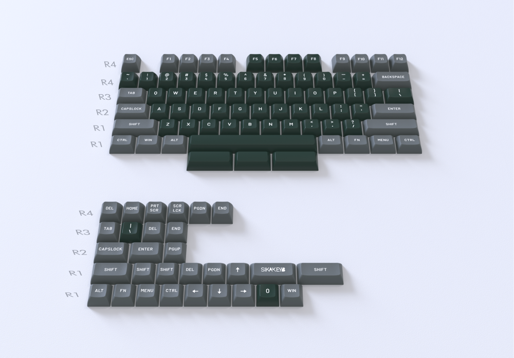 Sikakeyb Pbt Doubleshot Pbt 60 64 68 84 Mechanical Keyboard Keycap