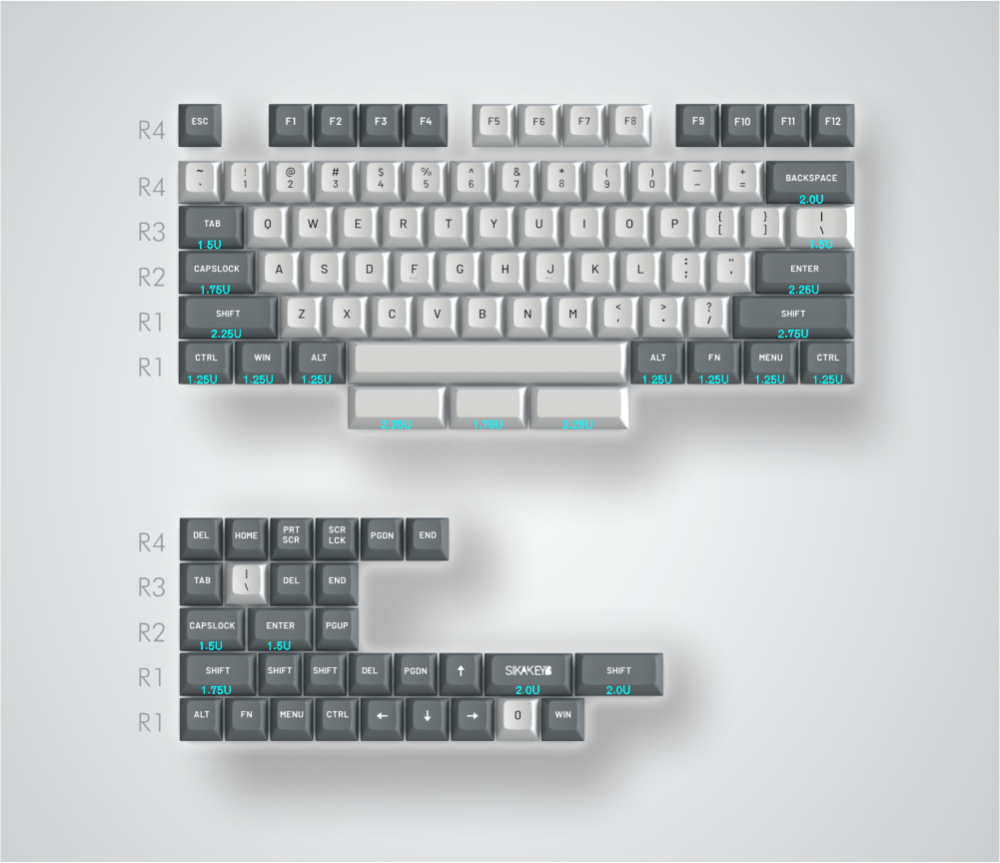 Sikakeyb Pbt Doubleshot Pbt 60 64 68 84 Mechanical Keyboard Keycap