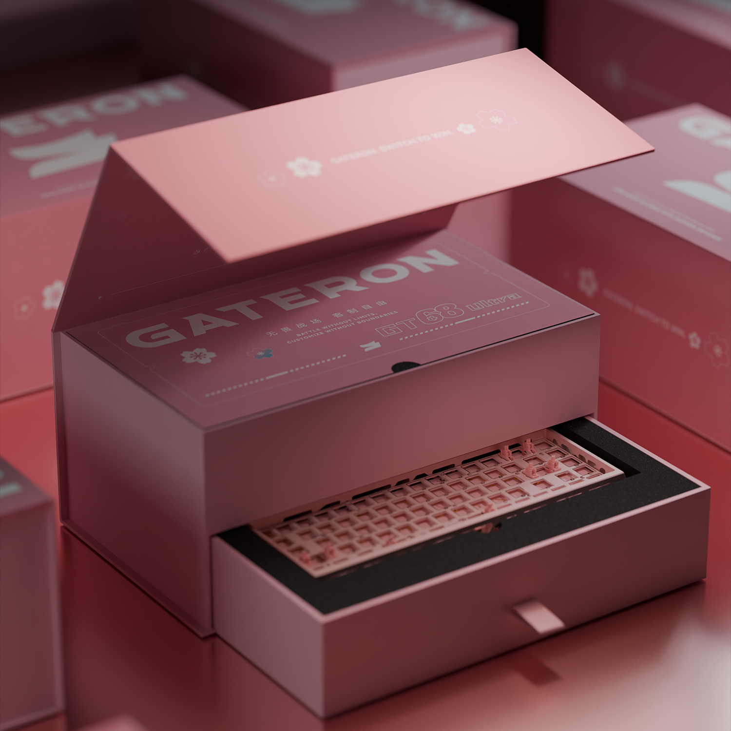 Sikakeyb Sakura Gift Box Gt68 Ultra Magnetic Keyboard