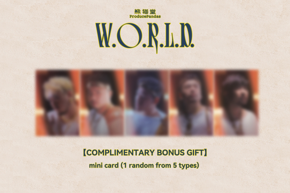 【Limited Edition】Produce Pandas <W.O.R.L.D.> Satin Chiffon Scarf/Neckerchief