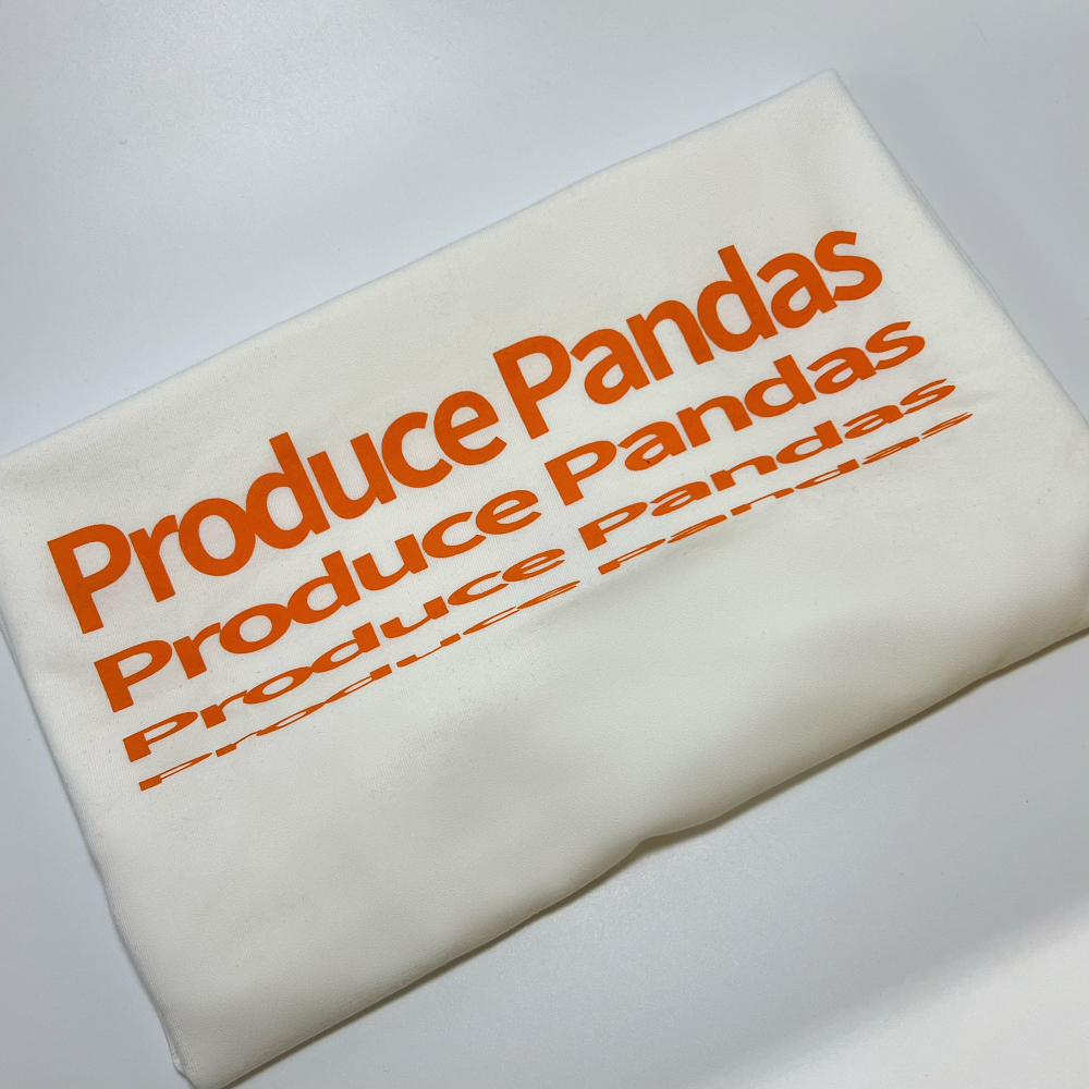 Produce Pandas T-shirt Collection - EN Logo  (Black/White)