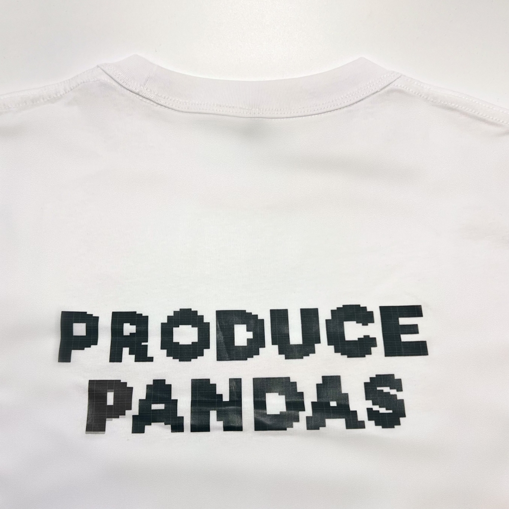 Produce Pandas T-shirt Collection - Cheer Up  (Black/White)