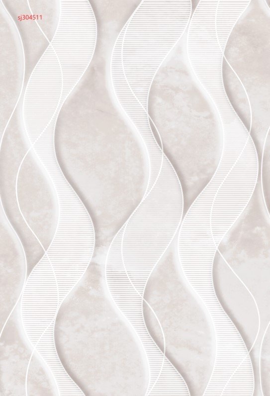SJ304511 wave design stripe design grey ceramic wall tile