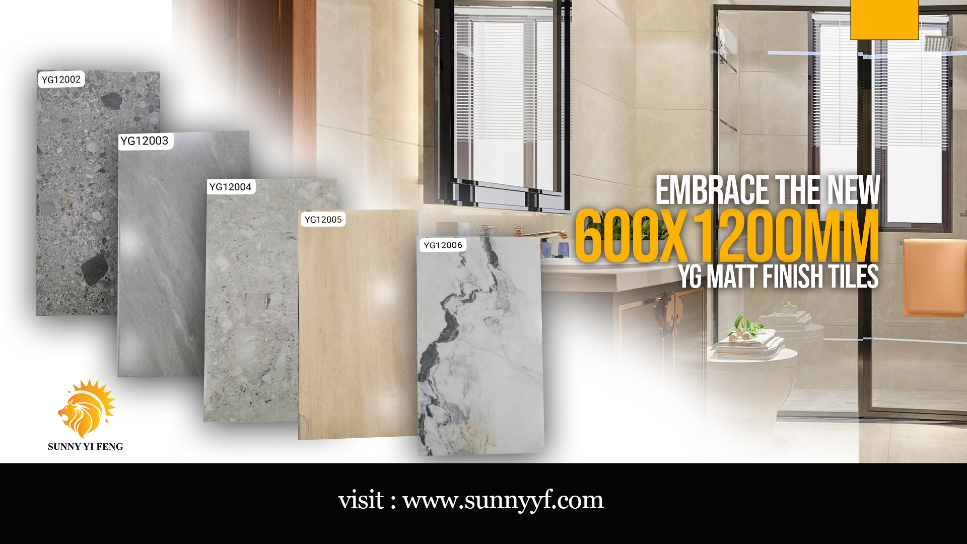 Elevate Your Space with Sunny Yi Feng's New Large Format Porcelain Tiles