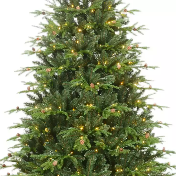 New Style Artificial 7ft Green PE PVC Mixed Prelit Led Artificial Guangdong Manufacturer Christmas Tree