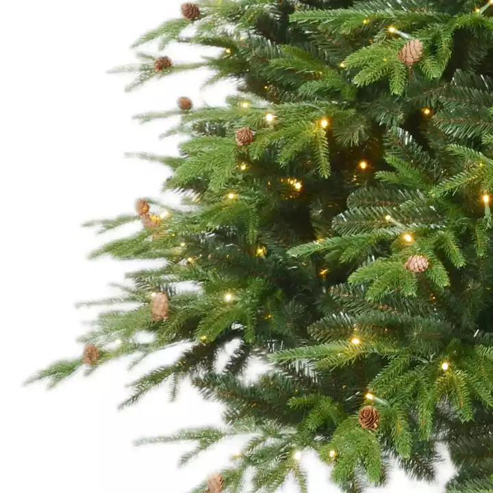 New Style Artificial 7ft Green PE PVC Mixed Prelit Led Artificial Guangdong Manufacturer Christmas Tree