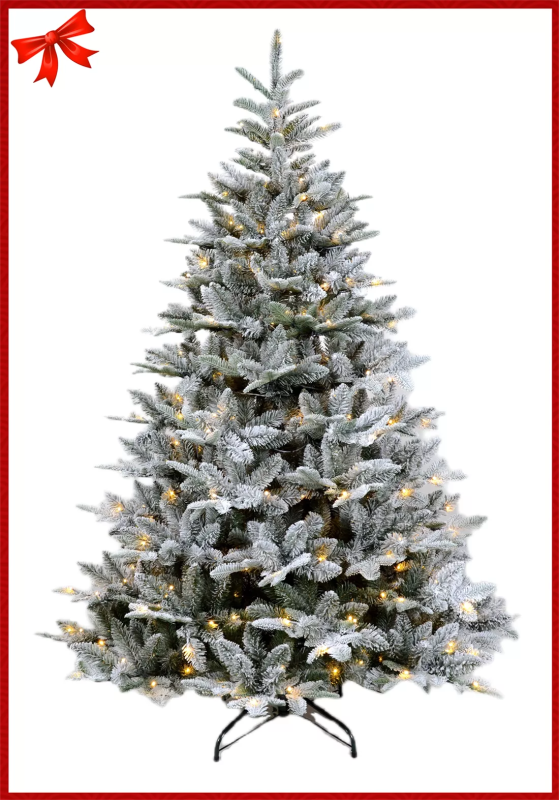 Snowflake Christmas Tree PE PVC Mixed Flocking Christmas Tree