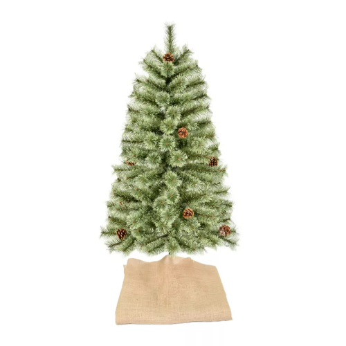 4ft Pine Needle Mini Artificial Christmas Tree Small Table Top Home Decorations Xmas Tree