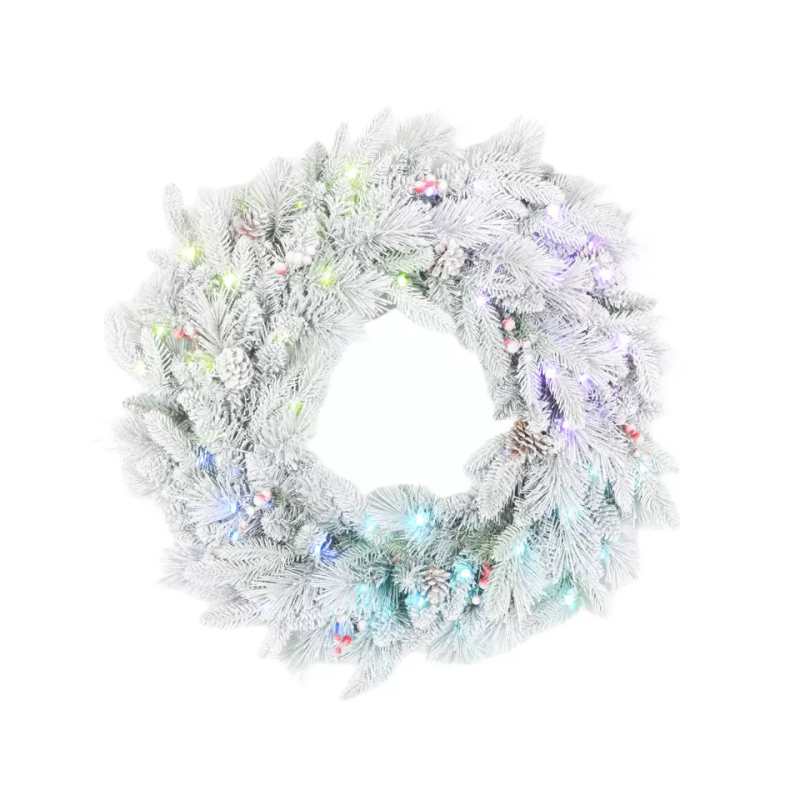 PE PVC Christmas Accessories Garland Home Wedding Holiday Pine Cones Snow Xmas Indoor Holiday Wreath