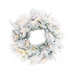 PE PVC Christmas Accessories Garland Home Wedding Holiday Pine Cones Snow Xmas Indoor Holiday Wreath