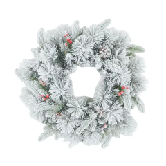 PE PVC Christmas Accessories Garland Home Wedding Holiday Pine Cones Snow Xmas Indoor Holiday Wreath