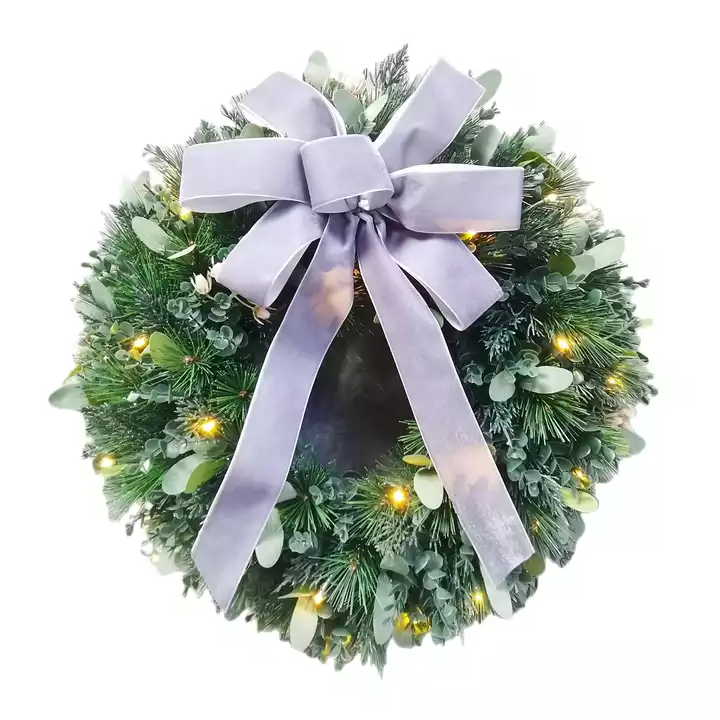 Factory New Design Hot Sale Products Artificial Christmas Garland Xmas Pine Cones Wreath