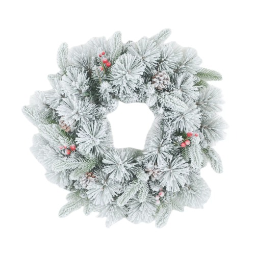 PE PVC Christmas Accessories Garland Home Wedding Holiday Pine Cones Snow Xmas Indoor Holiday Wreath