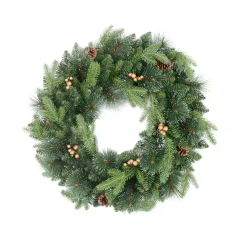 New Design Wholesale Artificial Indoor Holiday Christmas Garland Guangdong Factory Christmas Xmas Wreath