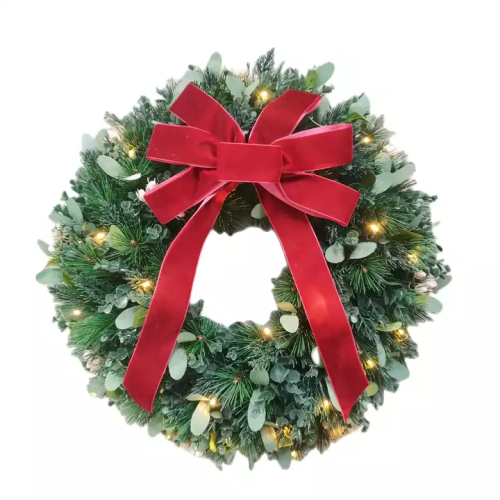 Factory New Design Hot Sale Products Artificial Christmas Garland Xmas Pine Cones Wreath