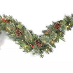 Wholesale Garland Wreath With Led Lights Christmas Decoration Candlestick Garland