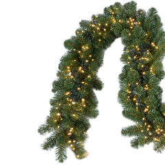 Wholesale Garland Wreath With Led Lights Christmas Decoration Candlestick Garland