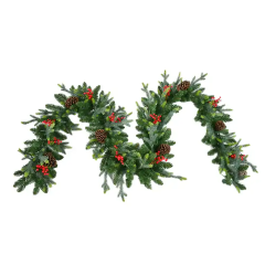 Garland Wreath With Led Lights Christmas Home Decoration Xmas Garland