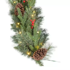 Wholesale Garland Wreath With Led Lights Christmas Decoration Candlestick Garland