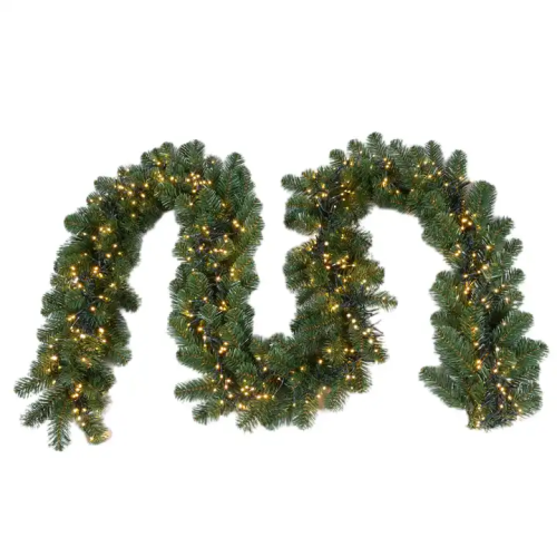 Wholesale Garland Wreath With Led Lights Christmas Decoration Candlestick Garland