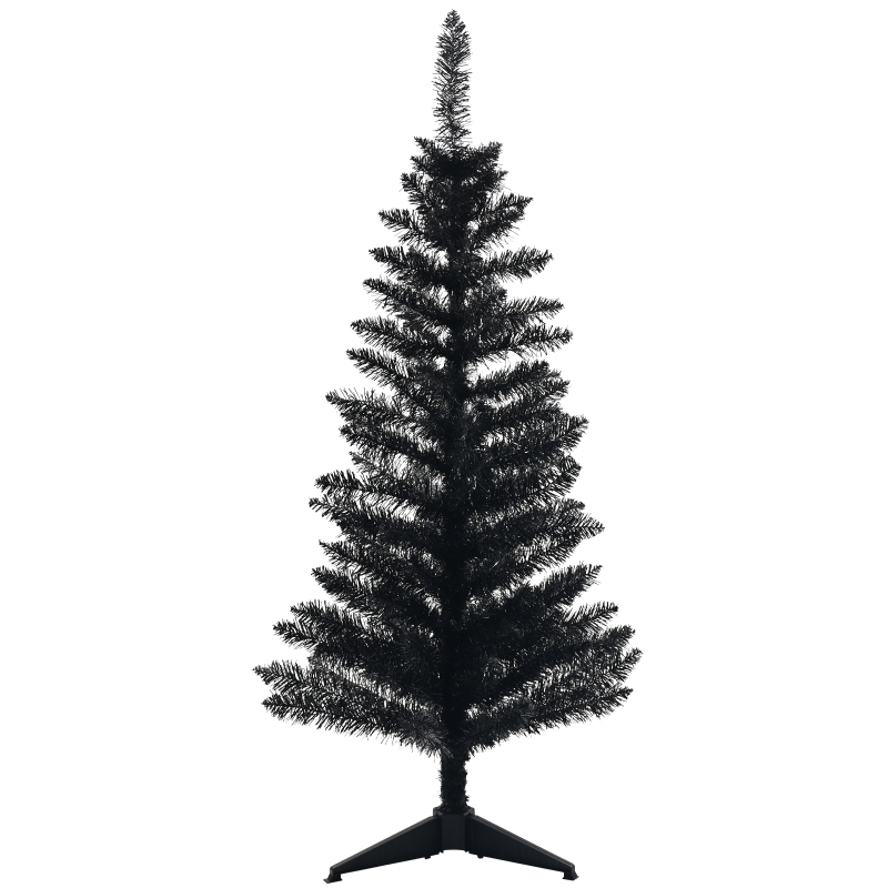 4 Feet Artificial Christmas Black Tree Decorations-115 Branch Tips PVC Flame-Retardant Christmas Decorations Home Party Indoor Outdoor Holiday Xmas Decor