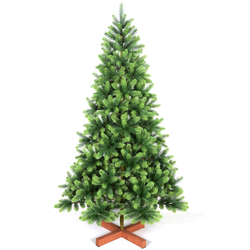 Full PE Christmas Tree With Wood Stand