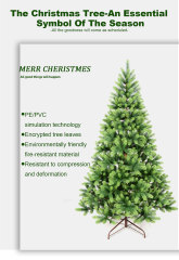 Vibrant All-PE Green Christmas Tree: Embrace the Festive Splendor