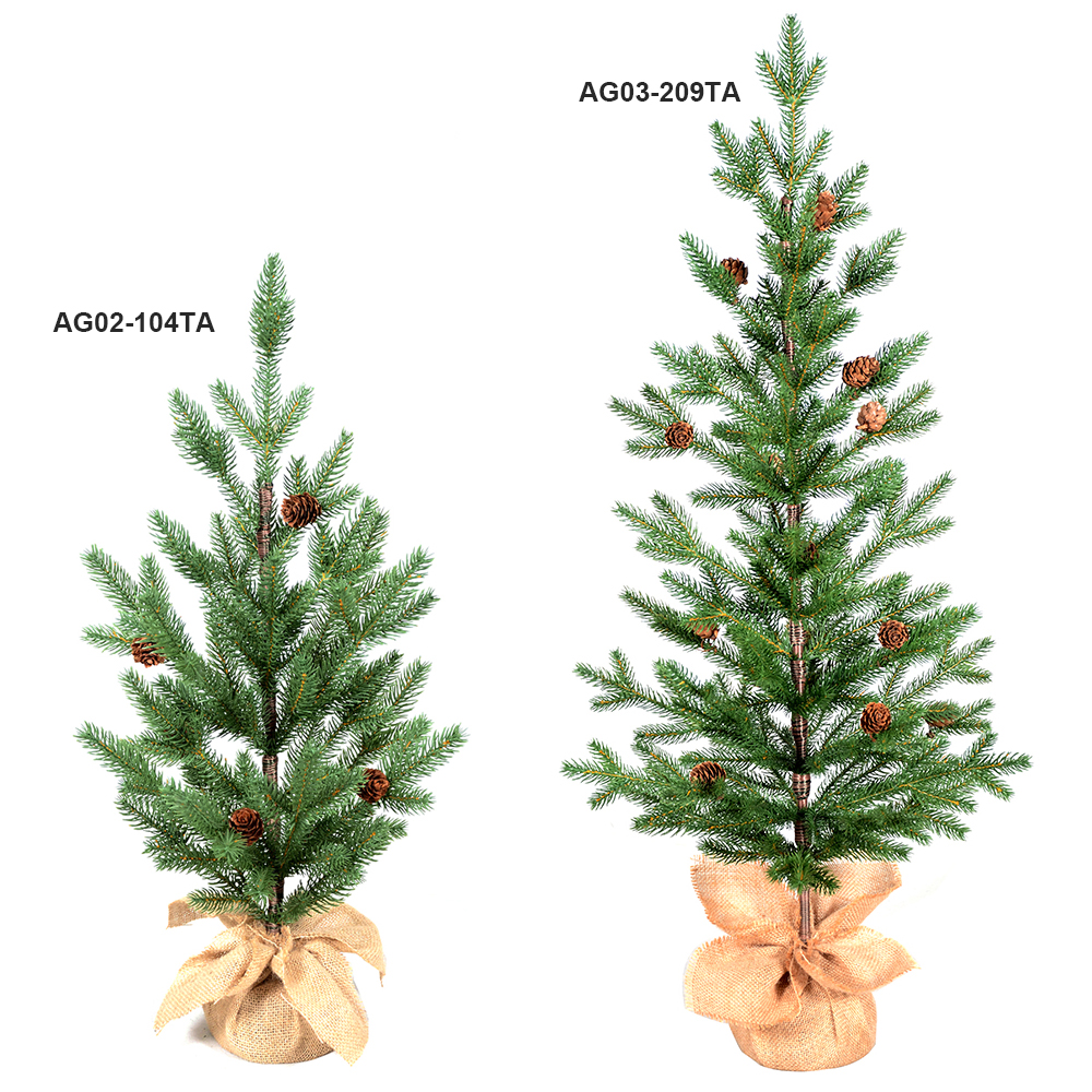 LIXHEY-Enchanting Festive Charm: Desktop PE Christmas Tree with Dual Bases