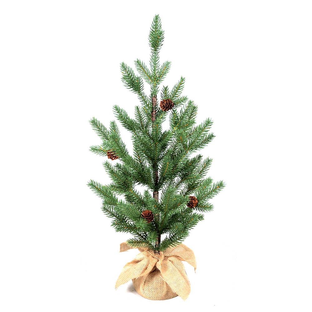 LIXHEY-Enchanting Festive Charm: Desktop PE Christmas Tree with Dual Bases