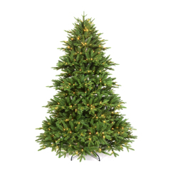 Distinctive All-PE Christmas Tree - 7ft Height, 600 LED Lights