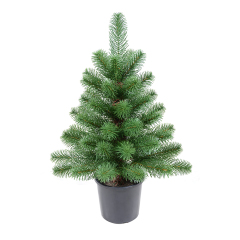 Snowy All-PE Tabletop Christmas Tree - Customizable Sizes