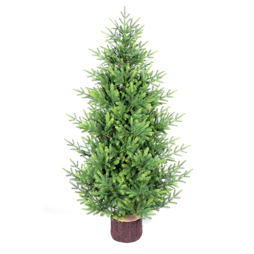 Unique All-PE Christmas Tree with Whimsical Stump Base