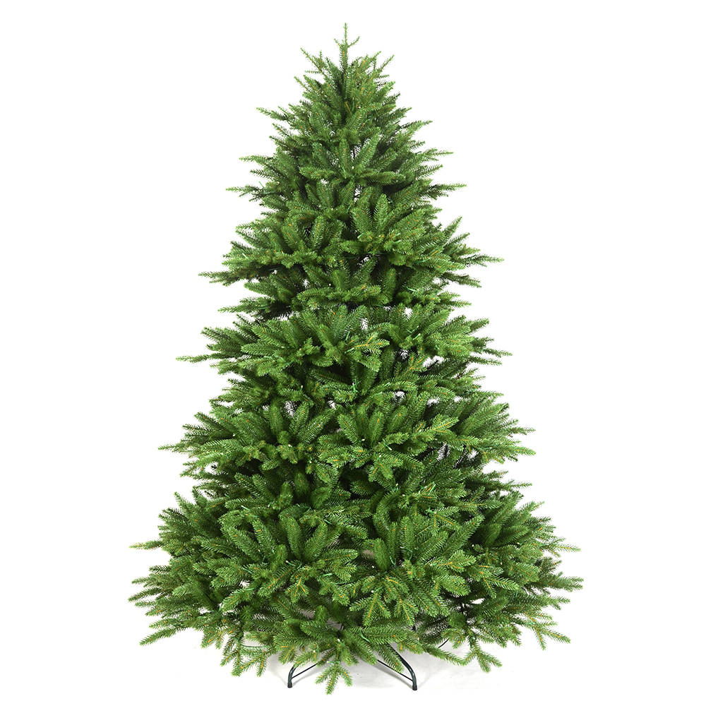 Distinctive All-PE Christmas Tree - 7ft Height, 600 LED Lights