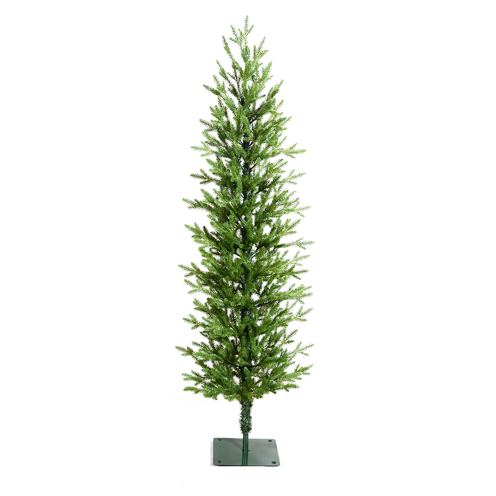 LIXHEY-Customizable Pre-Lit Green PE Desktop Christmas Tree with Versatile Fabric Base