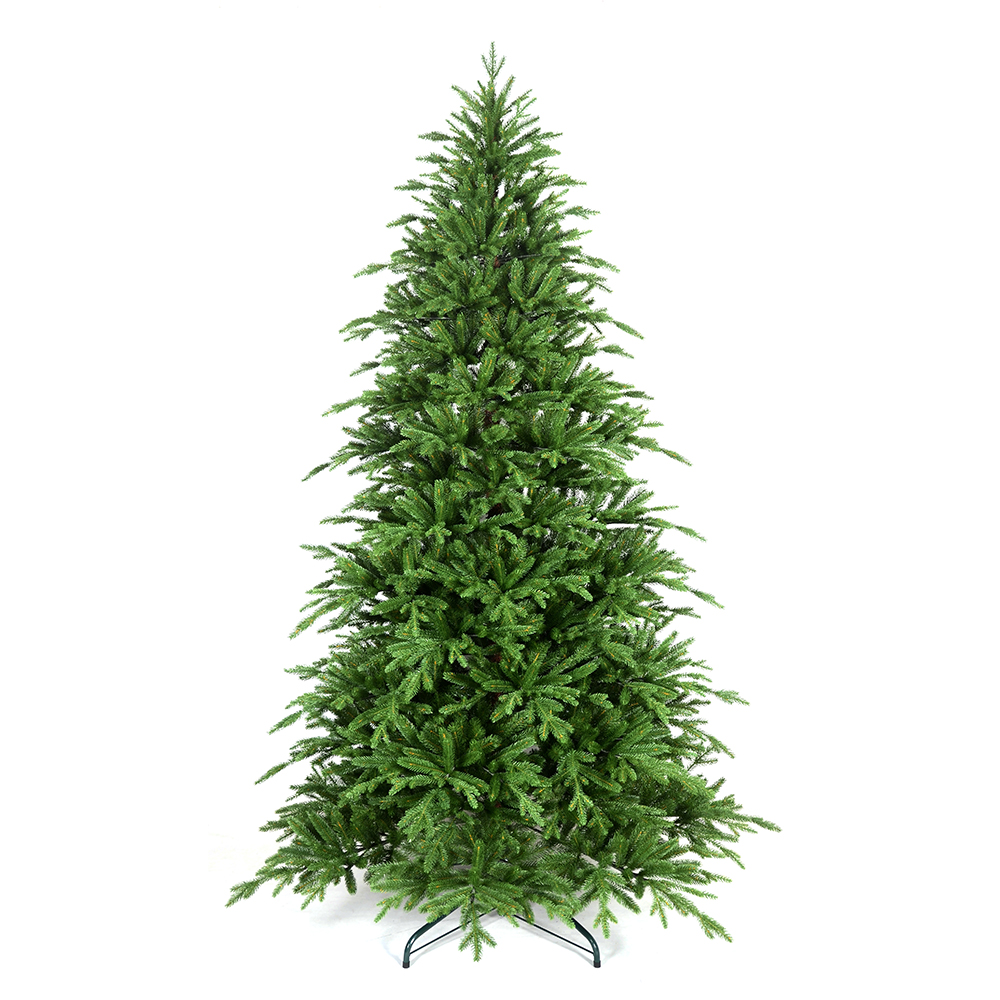 LIXHEY-Customizable Pre-Lit Green PE Christmas Tree with 700 LED Lights