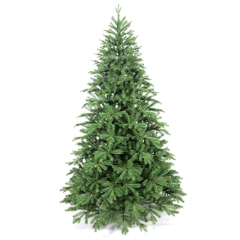 LIXHEY-Customizable Green PE Christmas Tree with Durable Iron Base