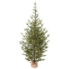 Customizable Pre-Lit PE Desktop Christmas Tree - Eco-Friendly and Fireproof
