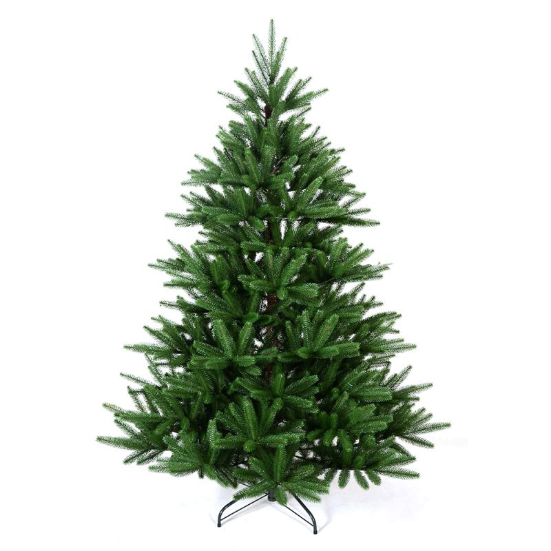 LIXHEY-Customizable Pre-Lit Flocked PE Christmas Trees with Distinctive Design