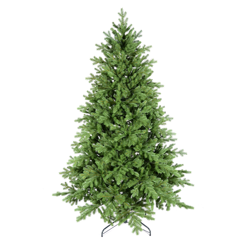 Customizable 7ft PE Christmas Tree - Green and Fireproof with 4022 Tips