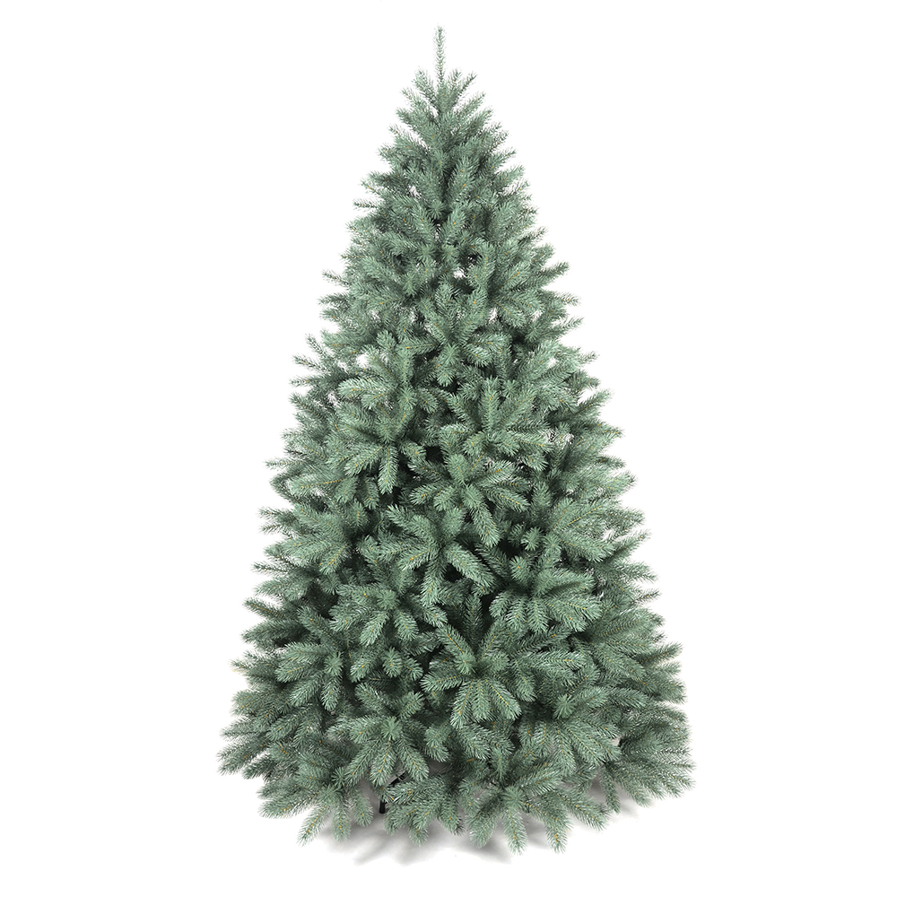 Customizable Green PE Christmas Tree with Iron Base - 8ft and 9ft Options