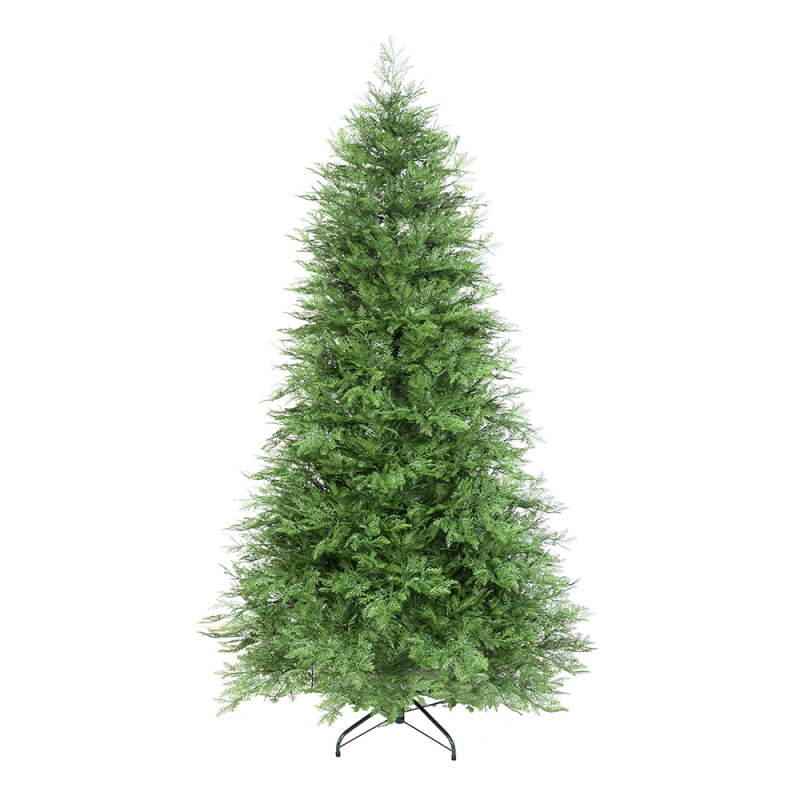 Customizable 7ft PE Christmas Tree - Green and Fireproof with 2296 Tips