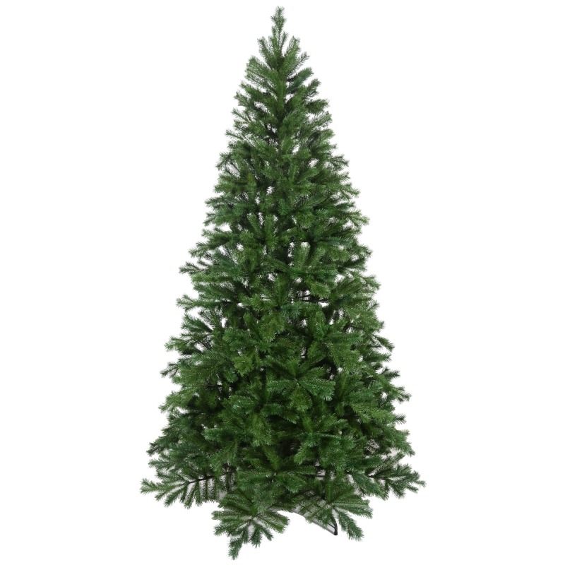 LIXHEY Customizable 7ft PE Christmas Tree - Green and Fireproof